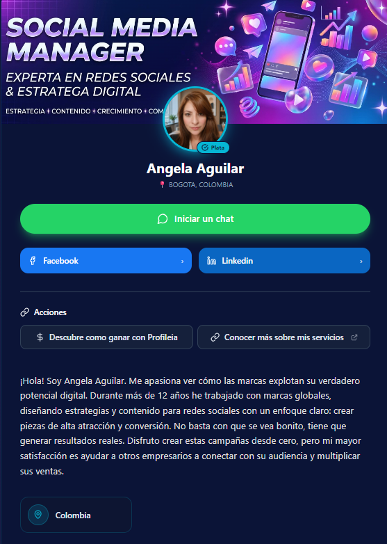 Tarjeta Digital de Angela Aguilar